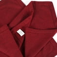 thumbnail image 7 of Fingercraft Dinner Napkins, 100% Cotton Dual Color Twill Chambray Hemstitched Cloth Napkin, 20in x 20in, 12 Pack, Burgundy Black, 7 of 7