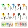 thumbnail image 6 of hook,25pcs Heads Kit 0.14oz/0.08oz Imitation Fish Lures With Eye Painted Freshwater Lures Crappie Kit Freshwater, 6 of 6