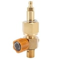 CO2 Tank Refill Valve 8mm High Pressure Switch Valve Brass 5000psi Male