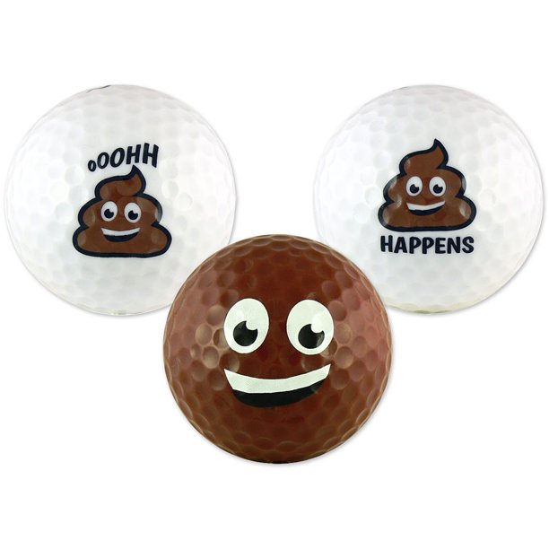 Poop Emoji Golf Balls 6 Pack Of Novelty Gag Gifts For The Links