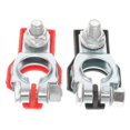 thumbnail image 3 of Car Terminal Clamps Galvanized Battery Connector Clips 2pcs for Easy Installation Secure Test Clips for Vehicle Battery Terminals, 3 of 4