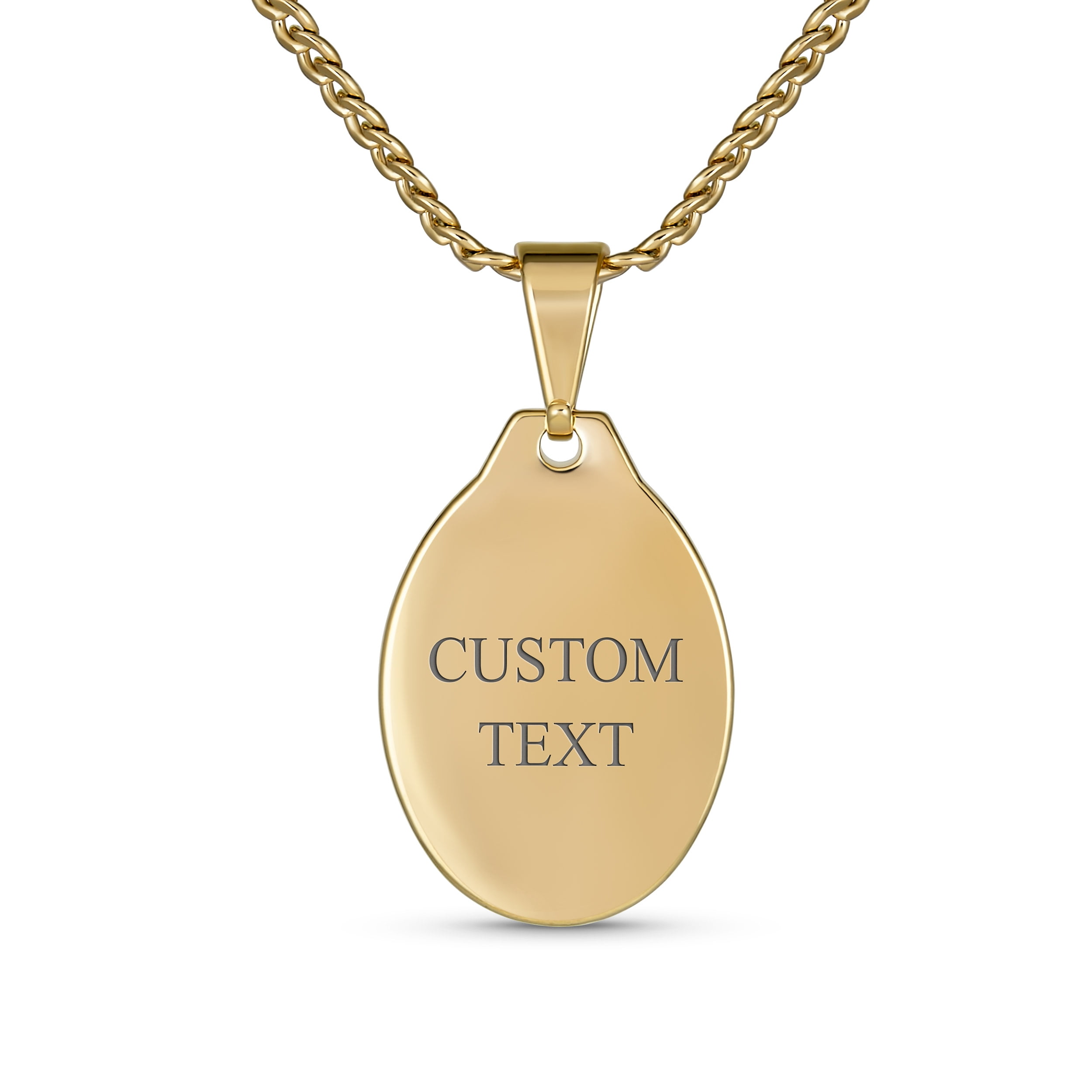 Bling Jewelry Personalize Oval Engravable Graduate Trencher Black Graduatio