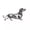 silvery, variant on Fashion Retro Pins Exquisite Rhinestones Baking Lacquer Pug Brooch-black