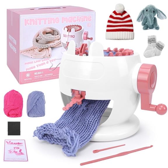 DIY Kids Knitting Machine 22 Stitches Fast and Easy Knitting Tool for Parent-Child Interaction