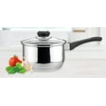 thumbnail image 3 of EUROSTAR 3QT Stainless Steel Saucepan with Glass Cover, 3 of 3