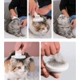 thumbnail image 5 of Suministros para mascotas, cepillo de pelo muerto autolimpiante, adecuado para perros y gatos de pelo corto, puede eliminar eficazmente el pelo muerto y los enredos debajo del pelo, peines para gatos, cepillos flotantes, peines para pelo de perro, azul oso de fresa Electrónica, 5 of 5