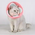 thumbnail image 1 of Cat Elizabethan Collar, Hook And  Closure Pet Recovery Collar Breathable  For Post Surgery Purple,, 1 of 8