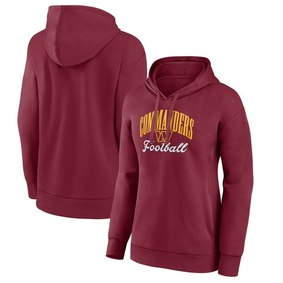Women's Burgundy Washington Commanders Victory Script Pullover Hoodie