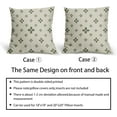 thumbnail image 6 of Sage Green Floral Pillow Covers 16x16 Set of 2 Cute Flower Boho Modern Trendy Print Decorative Throw Pillow Cases Outdoor Farmhouse Spring Decoration for Sofa Couch Bed, 6 of 6