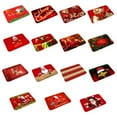 thumbnail image 6 of HUUXIW Christmas Bathroom Shower Mat Xmas Santa Claus Printed Toilet Absorbent Non Slip Bathing Rugs Household Decor, Type 9, 6 of 7