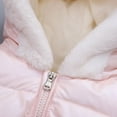 thumbnail image 4 of BULLPIANO 12M-6T Toddler Girls Winter Fleece Coats & Jackets Kids Padded Hooded Puffer Coat Outwear, 4 of 7