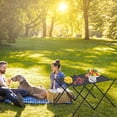 thumbnail image 3 of Camping 2 Tier Aluminum Alloy Multifunctional Storage Rack Portable Picnic Table, 3 of 6