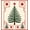 Red, Pattern 2, variant on ODIKA 4'x6' Machine Washable Non-Slip Area Rug, Festive Evergreen Holiday Traditional Yuletide Celebration High Traffic Rug, Red, 618557