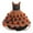 Z11-Orange, variant on YUEHUA Little Girls Halloween Dress, Shiny Organza Overlay with Bow Detail, Elegant High Waist Fall Festival Dress for Children 2-6Y