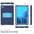 thumbnail image 4 of Galaxy Tab A7 SM-T500 T505 T507 10.4-inch Case,Dteck Shockproof Rubber 3-Layer Protection Case for Samsung Galaxy Tab A7 10.4" 2020 Hybrid Armor Kickstand Protector Cover,Navy+Blue, 4 of 7