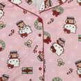 thumbnail image 7 of Hello Kitty Holiday All-Over Print Women's Button-Down Shirt And Pants Traditional 2-Piece Pajama Set-Medium, 7 of 7
