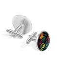 thumbnail image 3 of Tropical Plants Classic Dress Shirt Cufflink Set Made of Stainless Steel, Suitable for Formal Attire, Ideal for Special Occasions, 3 of 6