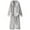 Gray, variant on Bovxnpu Mens Bathrobes, Mens Robe Full Length Plushed Robe for Men Long Fleece Bathrobe With Pockets and Belt Bathrobe Loungewear Nightwear