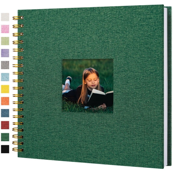 Álbum de fotos Hiwhy, álbum de recortes, lino, 25 x 25 cm, 40 páginas