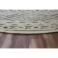 thumbnail image 5 of 6â€™ Round Cream Modern Geometric Area Rug, 5 of 8