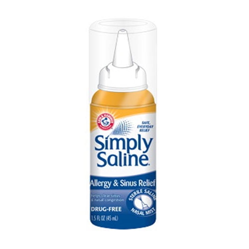 Simply Saline Sterile Nasal Mist for Allergy and Sinus Relief 1.5 oz