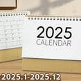 2025 Desk Calendar Small Stand Up DoubleCoil Binding Monthly Calendar