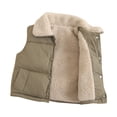 thumbnail image 6 of Povozer Girls Lightweight Puffer Vest Casual Sleeveless Jacket Kids Quilted Gilet with Pockets(Green,12-18 Months), 6 of 6