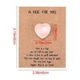 thumbnail image 3 of 24PC Pocket Hug Token, Greeting Cards with Heart Shape Natural Stone Hug Cards Pocket Hugs Exchange Card for Family Colleague Coworker Gifts Social Souvenir Valentine's Day Gift, 3 of 6