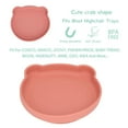 thumbnail image 6 of BOKYAN Silicone Bear‑Shaped Suction Plate, 6.5×7″, Soft & Safe, Self‑Feeding, Dishwasher & Microwave Safe, 0.5 lb, Baby Food Plate, 6 of 9