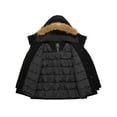 thumbnail image 3 of Wantdo Women's Plus Size Puffer Jacket Quilted Winter Coat Warm Hooded Winter Jacket Black 4X, 3 of 9