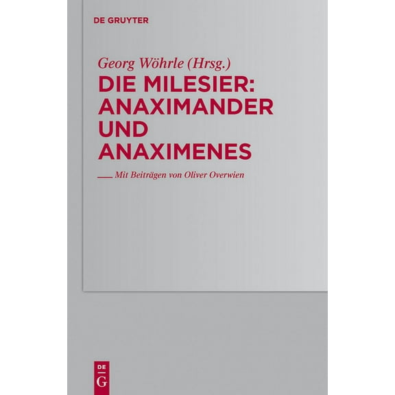 Traditio Praesocratica Anaximander und Anaximenes, Book 2, (Hardcover)