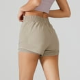 thumbnail image 3 of MKLEKYY Pantalones Cortos Casuales de Yoga de Verano para Mujer con Bolsillos, Ajuste Holgado, Antirozaduras y Diseño de Dos Piezas para Correr y Hacer Ejercicio., 3 of 4
