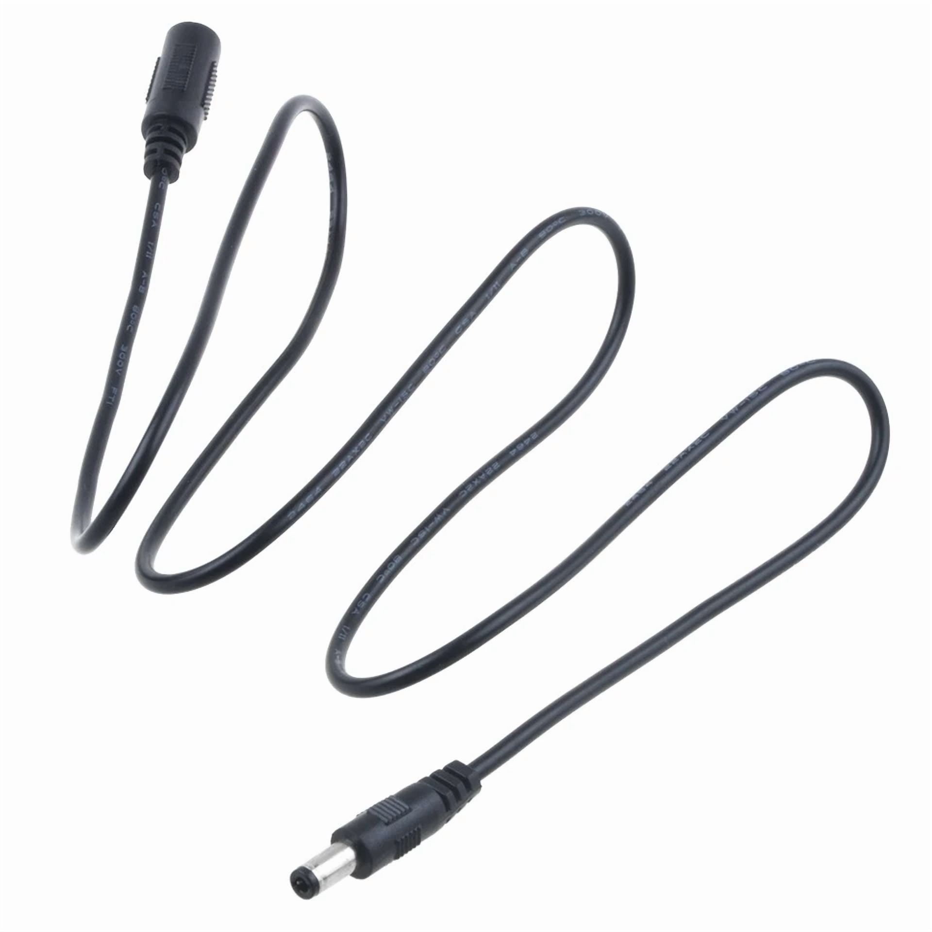 BUTTERFLY- 3.3Ft Dc Power Extension 5.5X 2.5Mm Cord Cable Lead Cctv Extender Male To Female