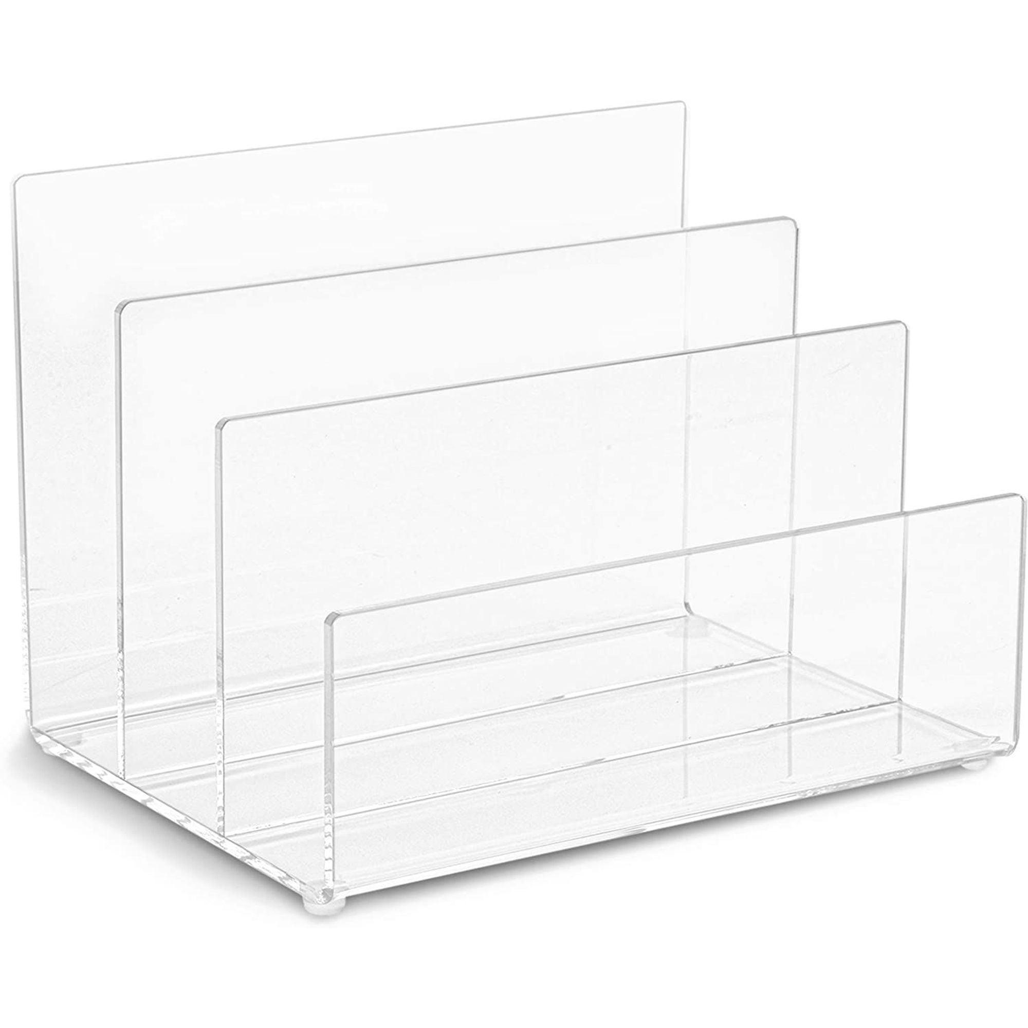 Juvale Clear Acrylic File Folder Holder Rack , Office File Organizer
