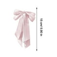 thumbnail image 4 of Bow Knot Spring Hair Clip, Pearl Tassel Hairband, Womens Ribbon Headg H7X, 4 of 9