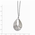 thumbnail image 2 of Sterling Silver Polished and Textured Pendant - 3.0 Grams - Measures 42.75mm long, 2 of 2