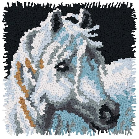 Dimensions® White Horse Latch Hook Kit