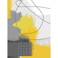 thumbnail image 2 of Urban Epiphany 12x14 Black Ornate Wood Framed with Double Matting Museum Art Print Titled - Modern Abstract Yellow Grey 2, 2 of 4