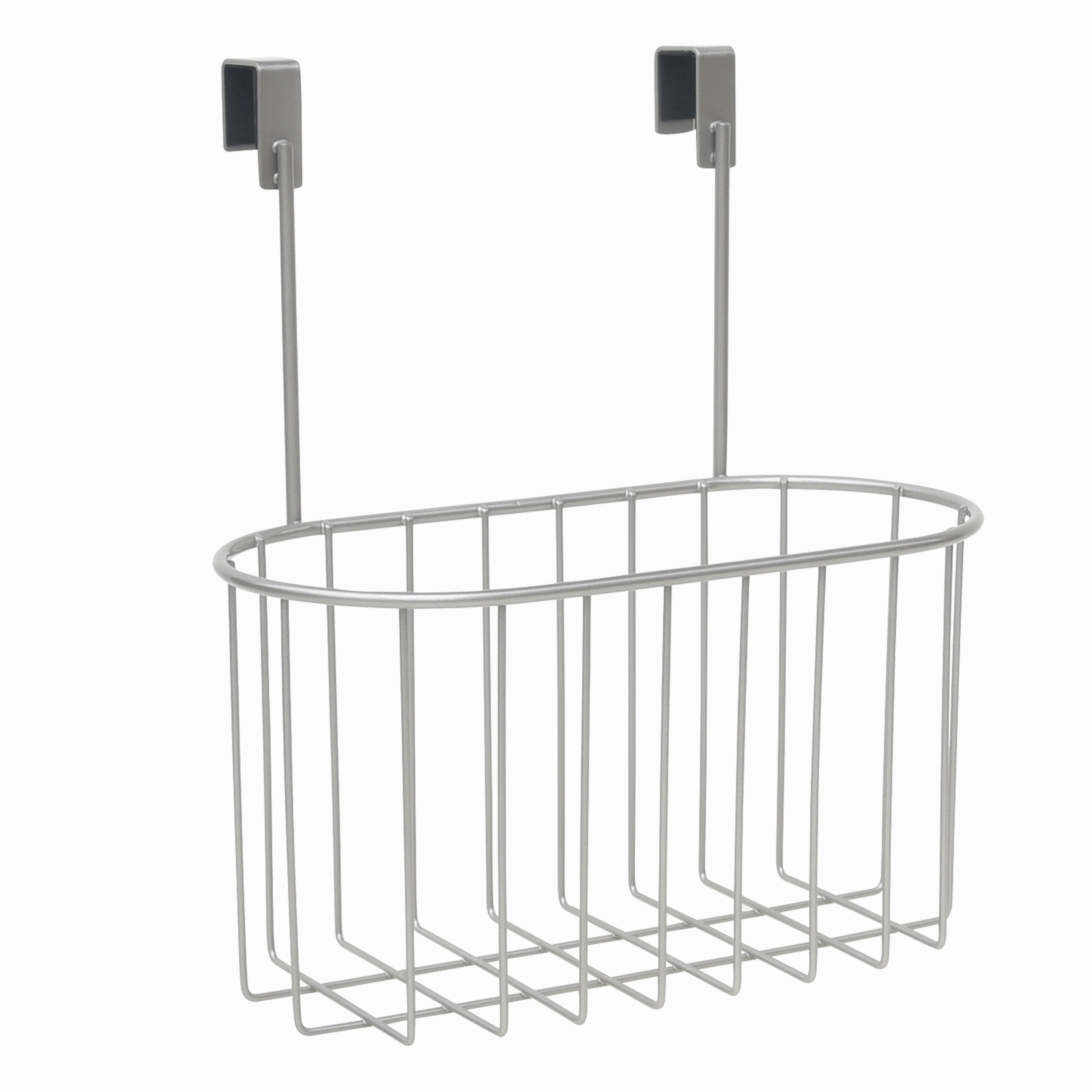 Mainstays Over the Cabinet Organization Basket, Satin Nickel, 10.24 in x 11.26 in x 6.26 in