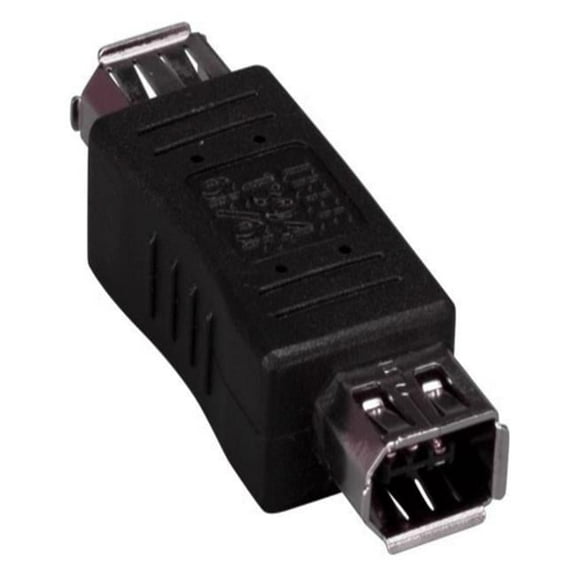 IEEE 1394a FireWire 6-pin Female to 6-pin Female Adapter - Black - Pack of 5
