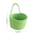 thumbnail image 3 of Linnome Woven Wall Hanging Storage Basket Hangable Sundry Organizer Basket for Cosmetics Snack Small Household Goods Classification Arrangement, 3 of 6