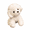 white-9.4in, variant on Realistic Dog Stuffed Animal - Cute Teddy Dog Plush Toy - Simulated Puppy Pet Companion -9.4 Inches