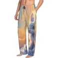 thumbnail image 6 of Pofeuu Sunshine Colorful Cloud Rabbit Print Men's Pajama Pants, Soft Lounge Pajama Pants with big pockets for Men Plaid Pj Bottoms-Large, 6 of 6