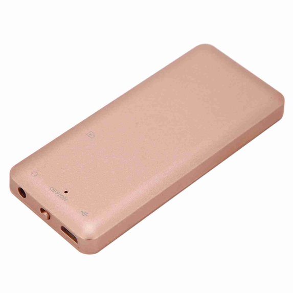 Compact Media Digital MP4 Music Player with Screen Up to 32GB Micro SD Expansion Earphones Included - 5.51 in / 14 cm - Rose Gold