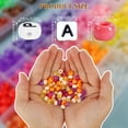 thumbnail image 6 of Evjurcn 1977Pcs Pony Beads Kit, 64 Colors 9mm Kandi Beads Set Plastic Pony Beads Bulk with 375pcs Letter Beads Elastic String DIY Bracelets Jewelry Beads for Bracelets Necklace, 6 of 8