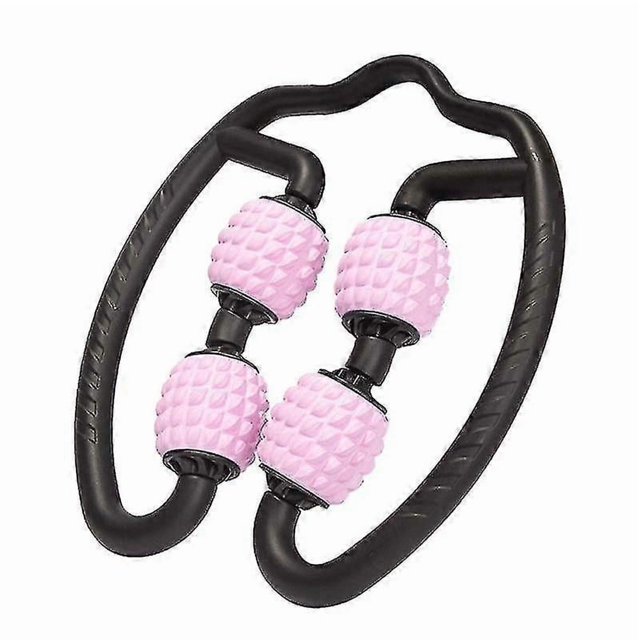 Fitness Yoga Bodybuilding Equipment Foam Shaft Roller Muscle Relaxer Hand Leg(pink)