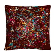 Speckled Colorful Splatter Abstract 3 By Abc 16 X 16 Decorative Throw Pillow