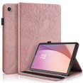 thumbnail image 1 of Tree of Life Embossed Case for Lenovo Tab m8(4th Gen) Stand, Card Slots, Stylus Loop Gold, 1 of 5