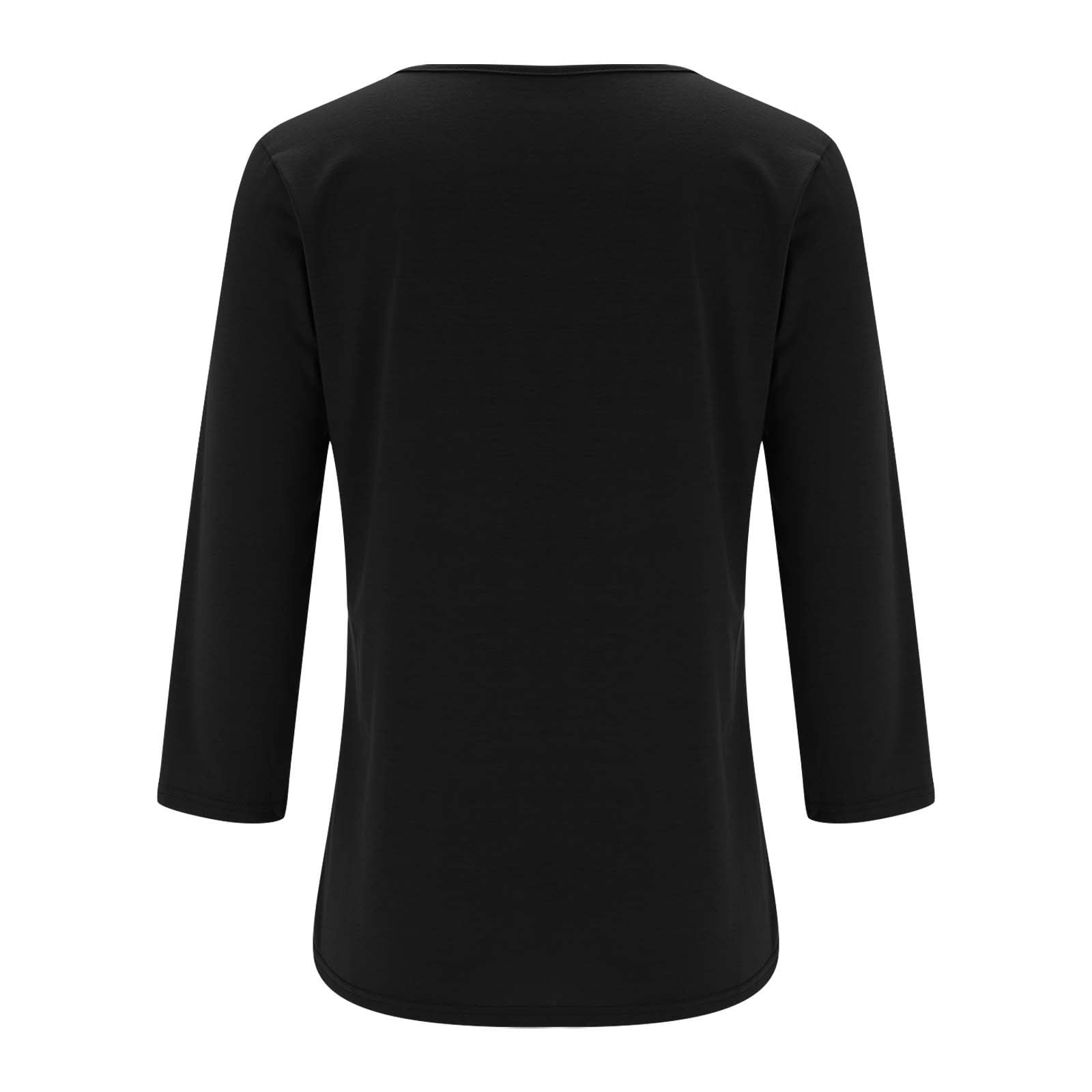 WTXUE T-Shirts 3/4 Sleeve, Crew Neck Shirts for Women's