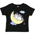 thumbnail image 3 of Inktastic Unicorn Moon Girls Toddler T-Shirt, 3 of 5